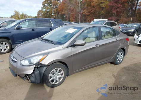 2013 Hyundai Accent Gls из США, поврежденный, VIN KMHCT4AE5DU329941